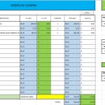 orden de compra llena